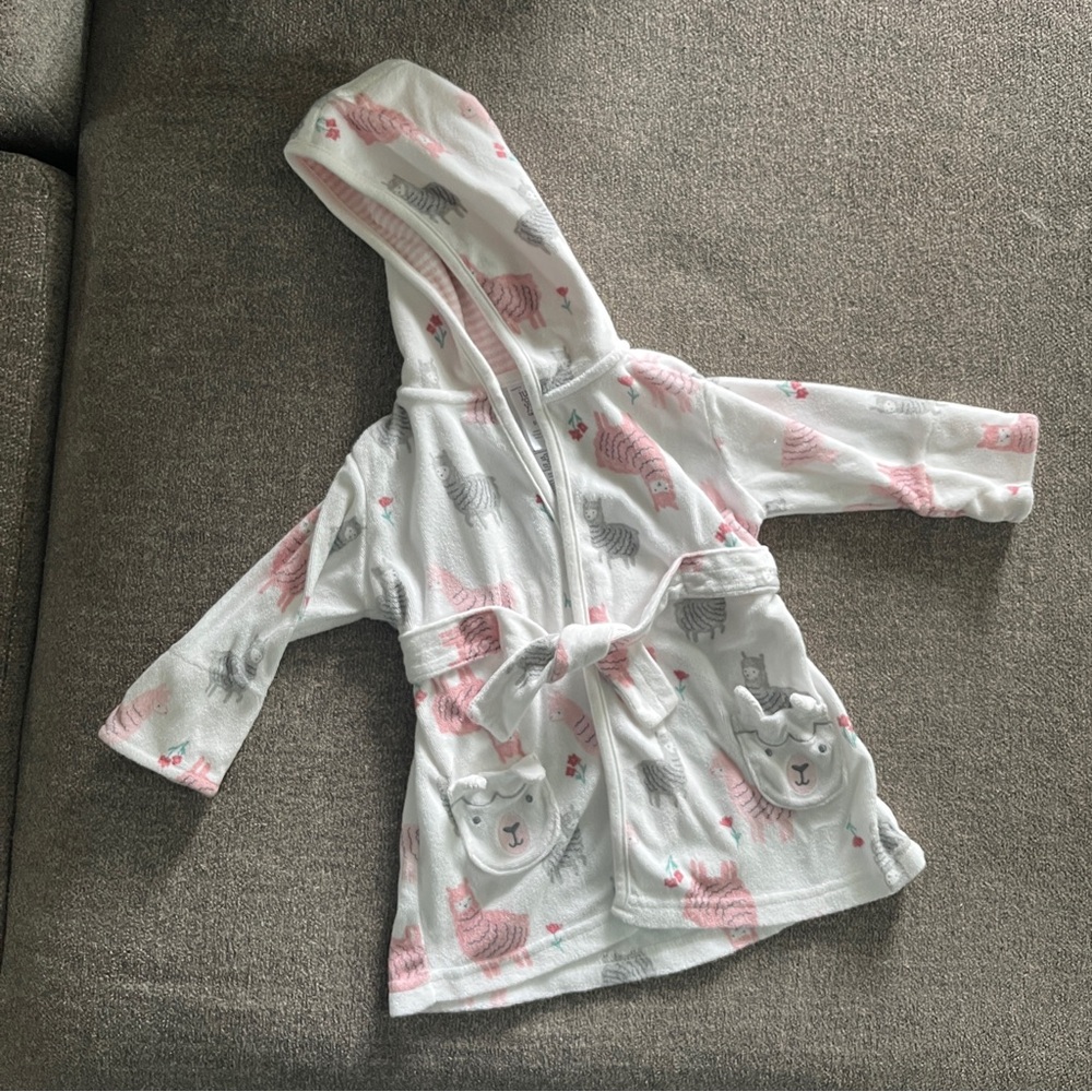 Llama Baby Bath Robe